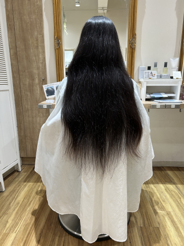 なむさん専用　黒髪　１３歳　ストレート　ヘアードネーション9束 約35cm The Change Vol 204 Sample Haircut Japanese - YouTube